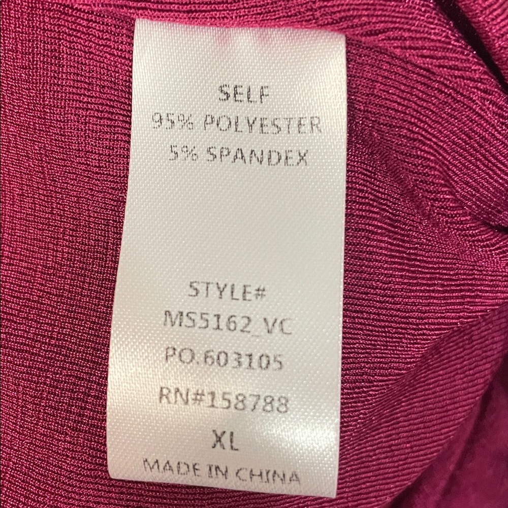MABLE Raspberry High Slit Maxi Skirt - Picture 5 of 5
